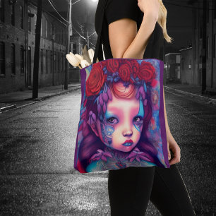 Bolsa Tote Garotas Whimsical Enfrentam Feiticeira Ninfa Toque