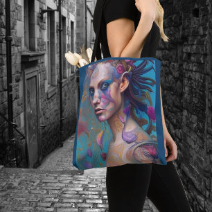 Bolsa Tote Garotas Whimsical Enfrentam Feiticeira Ninfa Toque