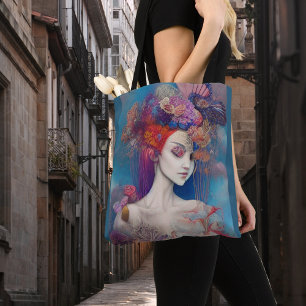 Bolsa Tote Garotas Whimsical Enfrentam Feiticeira Ninfa Toque