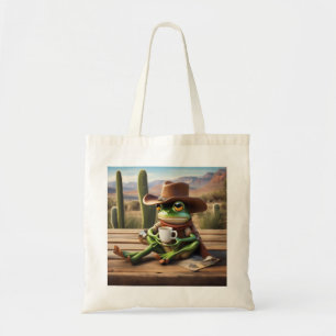 Bolsa Tote Garoto Sapo Adorável com Café