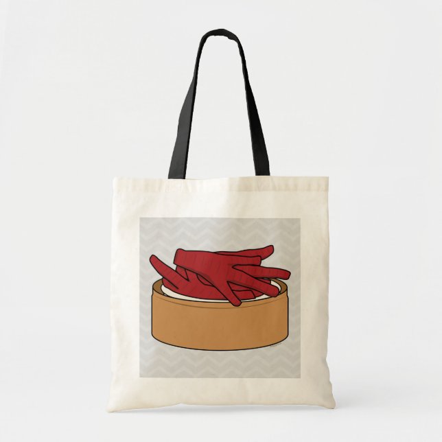 Bolsa Tote Garra de Phoenix do chinês de Dim Sum dos pés da (Frente)