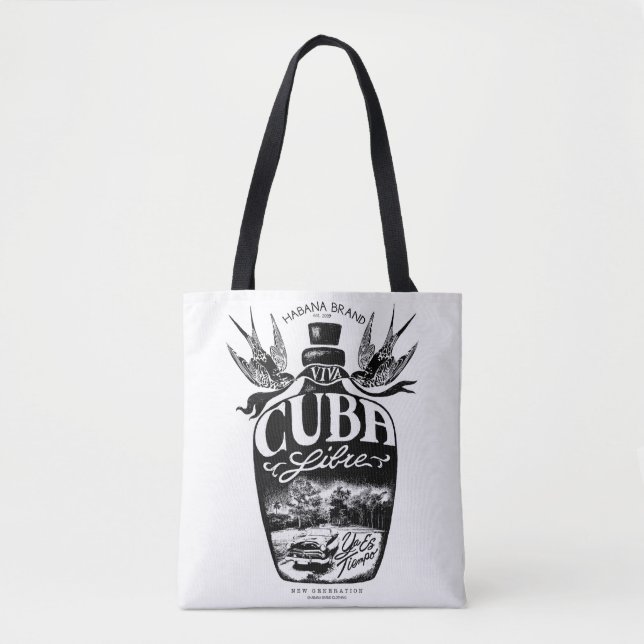 Bolsa Tote Garrafa do rum (Frente)