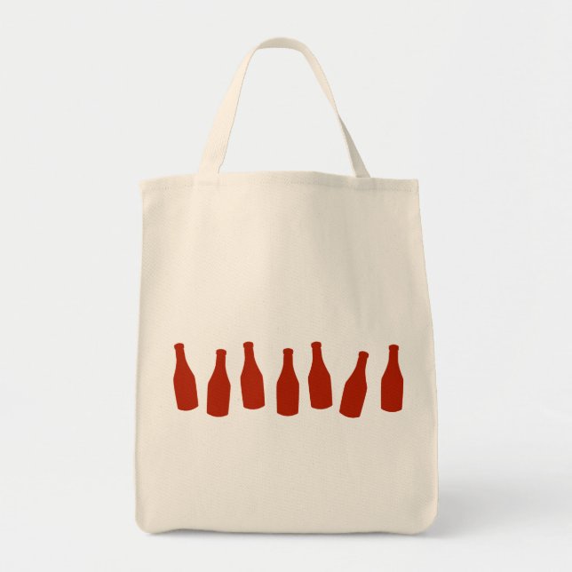 Bolsa Tote Garrafas de Ketchup (Frente)