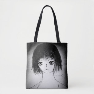 Bolsa Tote gata de anime fofa yaei
