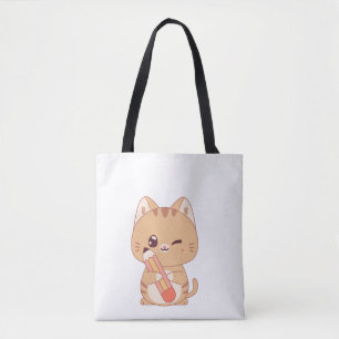 Bolsa Tote gata gata gato adora design