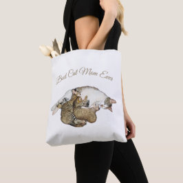 Bolsa Tote Gata mãe fofa amamentando seus gatinhos