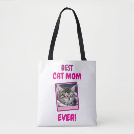 BOLSA TOTE GATA MÃE MÃE SEMPRE PET AMOR DIA DAS MÃES CÃO