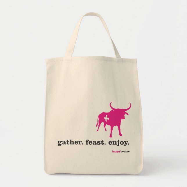Bolsa Tote gather.feast.enjoy. (Frente)