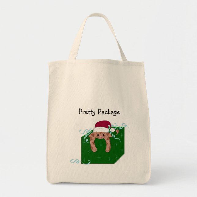 Bolsa Tote Gatinha de Natal (Frente)