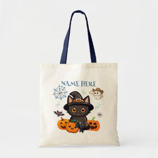 Bolsa Tote Gatinho Azul de Bruxa Doce Doce