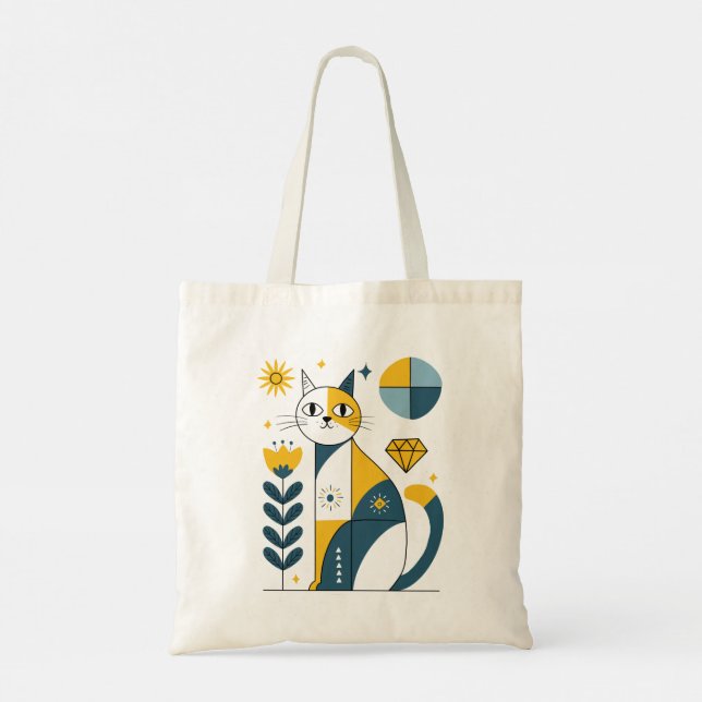 Bolsa Tote Gatinho cósmico (Verso)