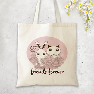 Bolsa Tote Gatinho de Cartografia Bonito BFF e Crianças Coel