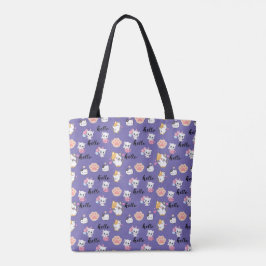 Bolsa Tote gatinho de olá fofo