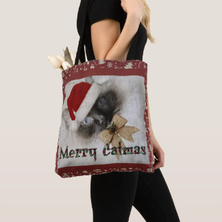 Bolsa Tote Gatinho de Papais noeis adaptável por toda a mala