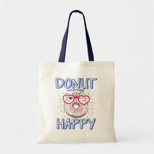 Bolsa Tote Gatinho Fofinho Amante de Donut Kitty Gatinho Donu