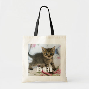 Bolsa Tote Gatinho Gatinho Gelado, Surpreso