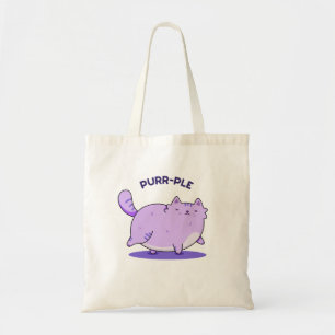 Bolsa Tote Gatinho Gato Gato Roxo Engraçado