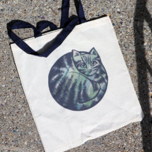 Bolsa Tote Gatinho giro de arte em gatos