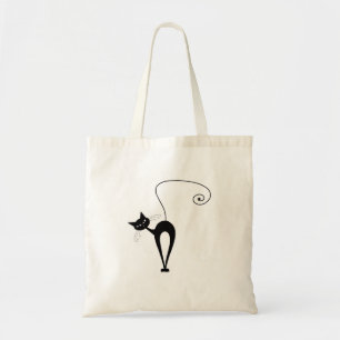 Bolsa Tote Gatinho irrisório preto 3