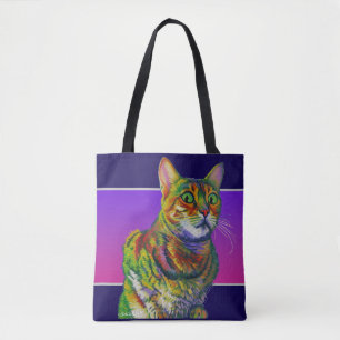 Bolsa Tote Gatinho Macchi Olhando para você na descrença