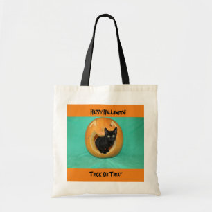 Bolsa Tote Gatinho Na Barra De Toque De Pumpkin