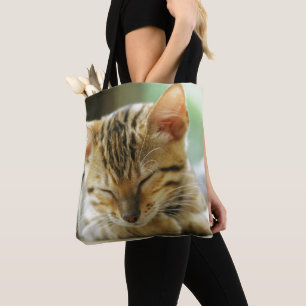 Bolsa Tote Gatinho pequeno do bebê do sono