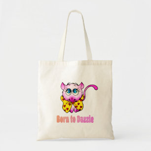 Bolsa Tote Gatinho Rosa Fofo - Nascido para Deslumbrar Arte