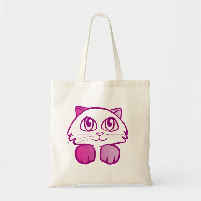 Bolsa Tote Gatinho roxo (Frente)