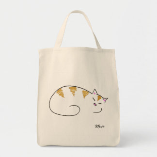 Bolsa Tote Gatinho sonolento listrado