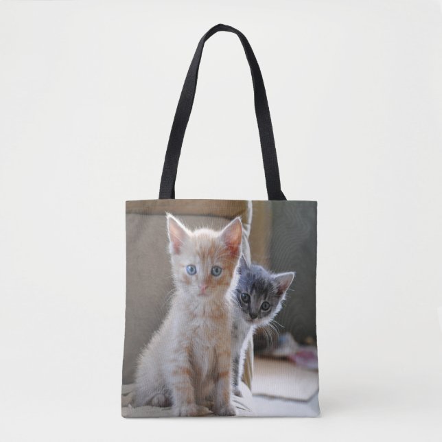 Bolsa Tote Gatinhos curiosos (Frente)