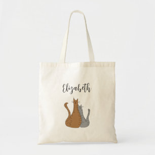 Bolsa Tote Gatinhos de Tabelas de Desenho de Cartoons de Gato