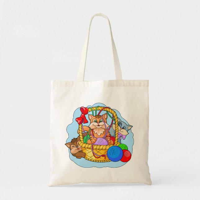 Bolsa Tote Gatinhos engraçados (Frente)
