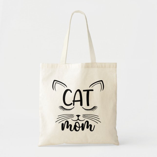 Bolsa Tote Gato Bonito Mãe Kitten (Frente)