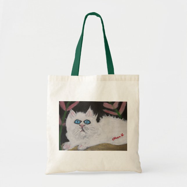 Bolsa Tote Gato Branco/Gato Preto (Frente)