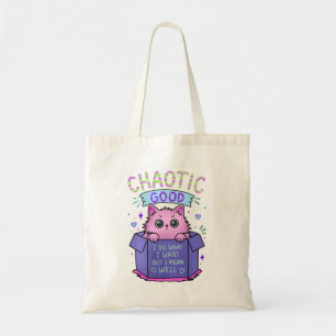 Bolsa Tote Gato Caótico Bom Faço o que Quero