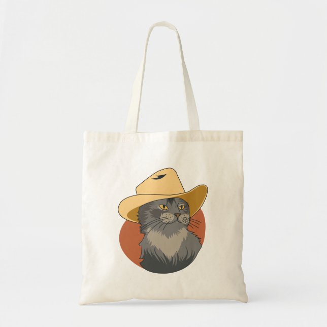 Bolsa Tote Gato Caubói (Frente)