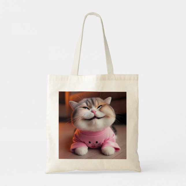 Bolsa Tote Gato Cinto (Verso)