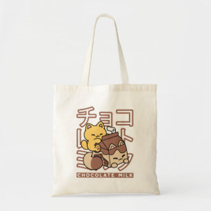 Bolsa Tote Gato Cinto Trilho Chocolate Leite Cartonagem Kawai