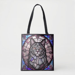 Bolsa Tote Gato Cinza 