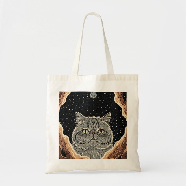Bolsa Tote Gato Cósmico (Frente)