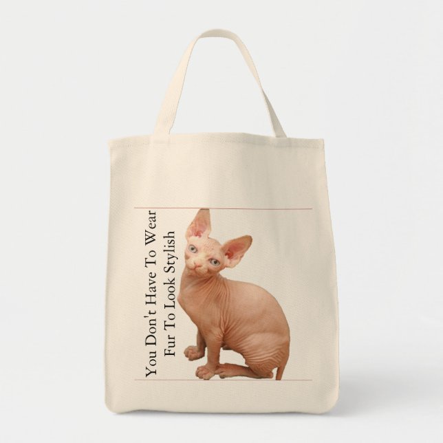 Bolsa Tote Gato da esfinge (Frente)