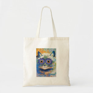 Bolsa Tote Gato da flor por Louis Wain