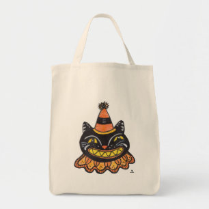 Bolsa Tote Gato de Cartografia de Arte do Felny Jester Hallow