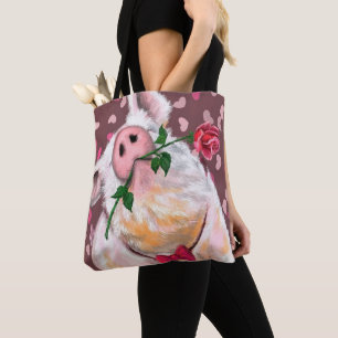 Bolsa Tote Gato de Cavalo - Romântico - Engraçado