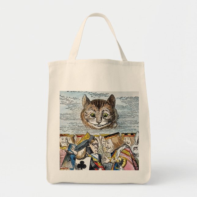 Bolsa Tote Gato de Cheshire, 1865 (Frente)