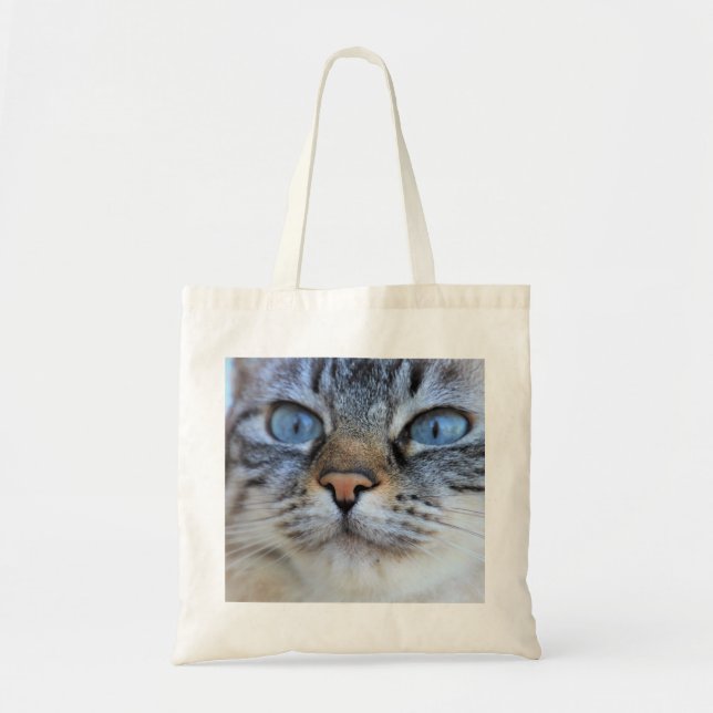 Bolsa Tote Gato de cinza (Frente)