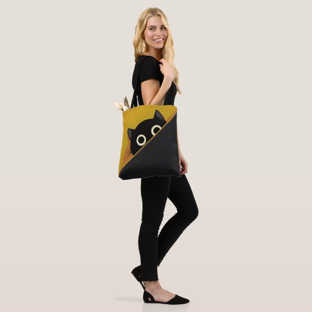 Bolsa Tote Gato de desenho animado (No(a) Modelo)