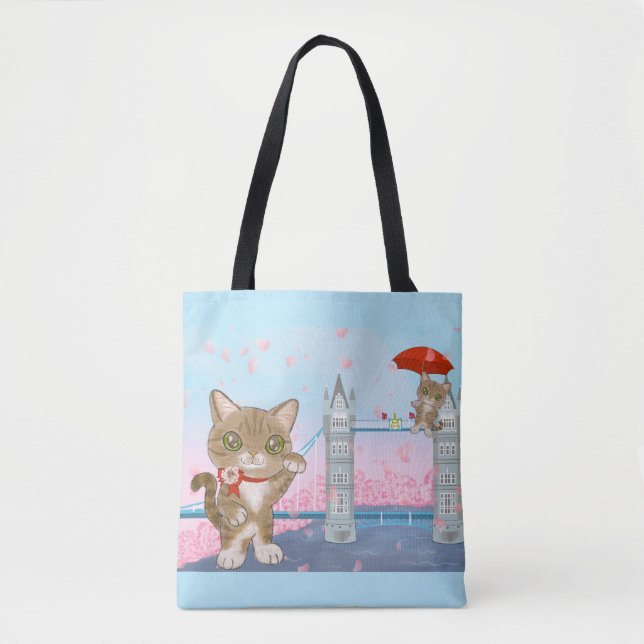 Bolsa Tote Gato de Londres (Frente)
