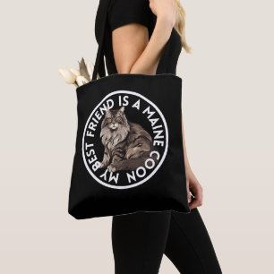 Bolsa Tote Gato de Maine Coon Melhor Amigo