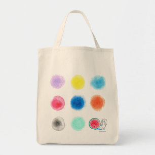 Bolsa Tote Gato de melancia com pontos